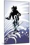 Sport Set: Downhill Skiing-UltraPop-Mounted Art Print