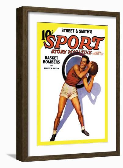 Sport Story Magazine: Basket Bombers-null-Framed Art Print