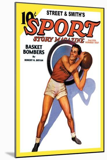 Sport Story Magazine: Basket Bombers-null-Mounted Art Print