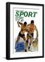 Sport Story Magazine: Six Men and a Mouse-null-Framed Art Print