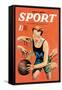 Sport Story Magazine: Stiff Competition-null-Framed Stretched Canvas