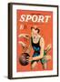 Sport Story Magazine: Stiff Competition-null-Framed Art Print