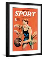 Sport Story Magazine: Stiff Competition-null-Framed Art Print