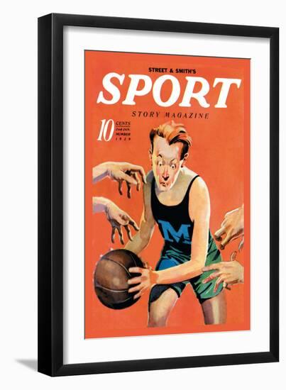 Sport Story Magazine: Stiff Competition-null-Framed Art Print