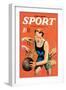 Sport Story Magazine: Stiff Competition-null-Framed Art Print