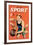 Sport Story Magazine: Stiff Competition-null-Framed Art Print