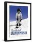 Sporthotel Saanenmoser: Little Girl Skiing-Armin Reiber-Framed Art Print