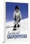 Sporthotel Saanenmoser: Little Girl Skiing-Armin Reiber-Framed Art Print