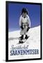 Sporthotel Saanenmoser: Little Girl Skiing-Armin Reiber-Framed Art Print