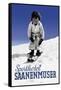 Sporthotel Saanenmoser: Little Girl Skiing-Armin Reiber-Framed Stretched Canvas