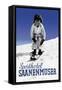 Sporthotel Saanenmoser: Little Girl Skiing-Armin Reiber-Framed Stretched Canvas