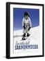 Sporthotel Saanenmoser: Little Girl Skiing-Armin Reiber-Framed Art Print