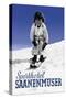 Sporthotel Saanenmoser: Little Girl Skiing-Armin Reiber-Stretched Canvas