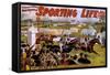 "Sporting Life" poster, 1898-American School-Framed Stretched Canvas