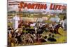 "Sporting Life" poster, 1898-American School-Mounted Giclee Print