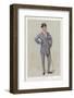 Sporting Major Eustace Loder in a Double-Breasted Pin- Stripe Suit with Trousers That Taper-Spy (Leslie M. Ward)-Framed Photographic Print