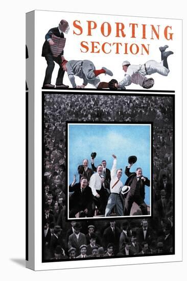 Sporting Section: Hooray!-null-Stretched Canvas