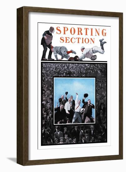 Sporting Section: Hooray!-null-Framed Art Print