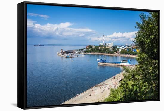 Sportivnaya Gavan Boulevard, Vladivostok, Russia, Eurasia-Michael Runkel-Framed Stretched Canvas