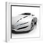 Sports Car Isolated On White Background. My Own Car Design. Not Associated With Any Brand-Misha-Framed Photographic Print