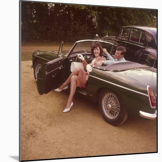 Sports Car Posers-null-Mounted Photographic Print