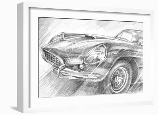 Sports Car Study II-Ethan Harper-Framed Art Print