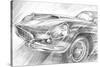 Sports Car Study II-Ethan Harper-Stretched Canvas