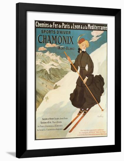 Sports d'Hiver Chamonix-Abel Faivre-Framed Art Print