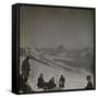 Sports d'hiver-null-Framed Stretched Canvas