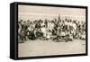 Sports Day for the Gloucester Hotel Party on La Publente Beach, Jersey, 1938-null-Framed Stretched Canvas