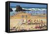 Sports day, Perranporth-Andrew Macara-Framed Stretched Canvas