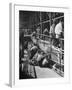 Sports Fans Attending Baseball Game at Ebbets Field-Ed Clark-Framed Photographic Print