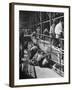 Sports Fans Attending Baseball Game at Ebbets Field-Ed Clark-Framed Photographic Print