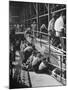 Sports Fans Attending Baseball Game at Ebbets Field-Ed Clark-Mounted Photographic Print