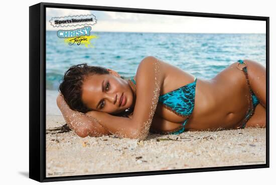 Sports Illustrated: Swimsuit Edition - Chrissy Teigen 11-Trends International-Framed Stretched Canvas