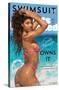 Sports Illustrated: Swimsuit Edition - Danielle Herrington Cover 18-Trends International-Stretched Canvas