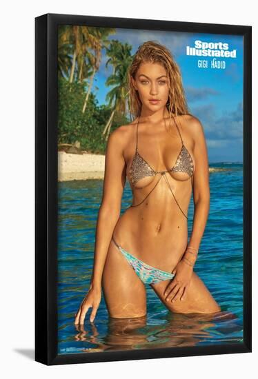 Sports Illustrated: Swimsuit Edition - Gigi Hadid 16-Trends International-Framed Poster