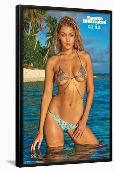 Sports Illustrated: Swimsuit Edition - Gigi Hadid 16-Trends International-Framed Poster