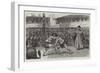 Sports in Japan, a Wrestling Match-null-Framed Giclee Print