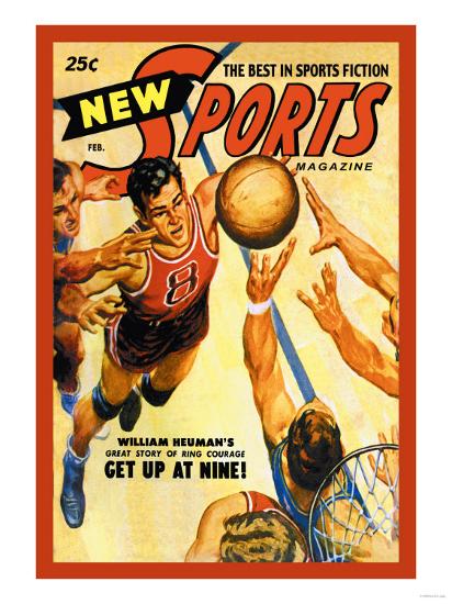 Sports Magazine: Basketball-null-Framed Art Print