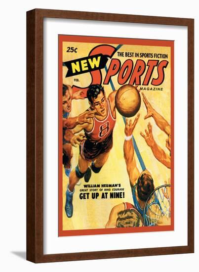 Sports Magazine: Basketball-null-Framed Art Print