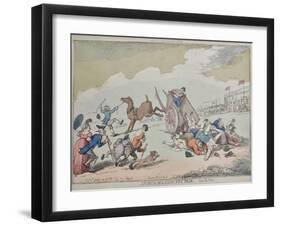 Sports of a Country Fair, 1810-Thomas Rowlandson-Framed Giclee Print