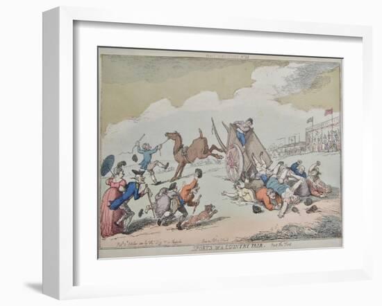 Sports of a Country Fair, 1810-Thomas Rowlandson-Framed Giclee Print