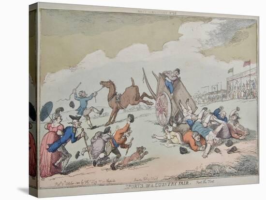 Sports of a Country Fair, 1810-Thomas Rowlandson-Stretched Canvas