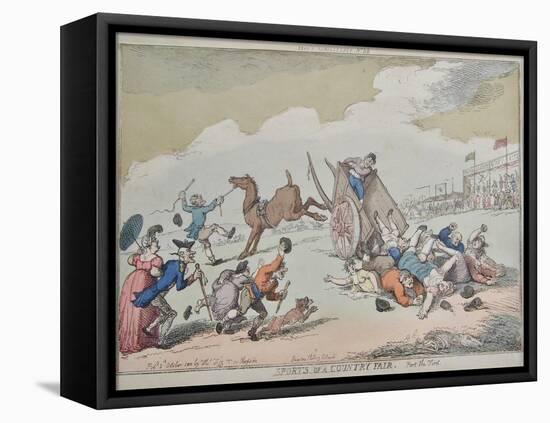 Sports of a Country Fair, 1810-Thomas Rowlandson-Framed Stretched Canvas