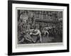 Sports on Board a Transport, a Blindfold Boxing Match-William Small-Framed Giclee Print