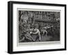 Sports on Board a Transport, a Blindfold Boxing Match-William Small-Framed Giclee Print