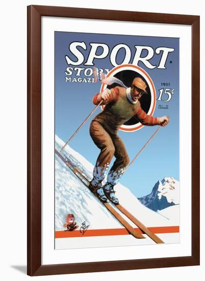 Sports Story Magazine, 1931-null-Framed Art Print