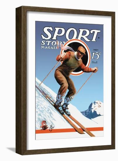 Sports Story Magazine, 1931-null-Framed Art Print