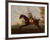 Sportsman, A Bay Hunter with Gentleman Up in a Wooded Landscape, 1773-Daniel Quigley-Framed Giclee Print